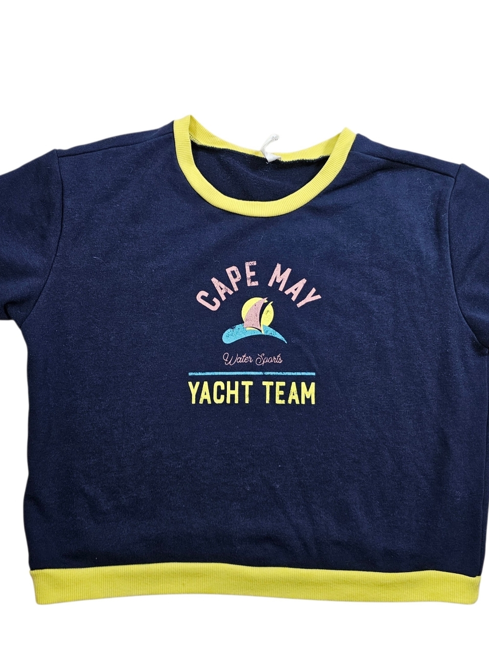Daily Practice Anthropologie Cape May Yacht Team Cropped Top In S - Picture 3 of 8